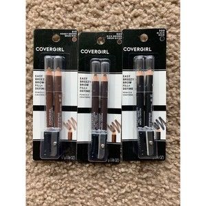 *Lot of 3* CoverGirl Easy Breezy Brow Fill  + Define Eye Pencil #500 505 515